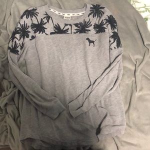 VS PINK palm treat crew neck sweatshirt